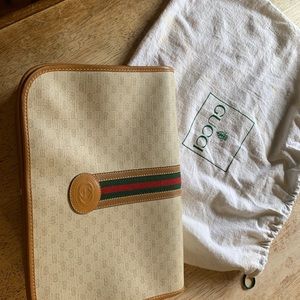 Authentic Vintage Gucci Mignon Print Handbag